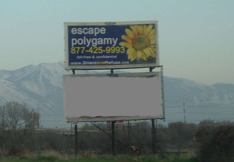 Former polygamist woman reaches out to others through billboards