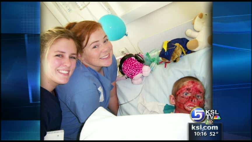 Students helping orphaned burn victim from Romania