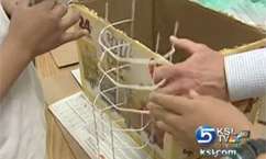 Students build models of environmentally friendly homes