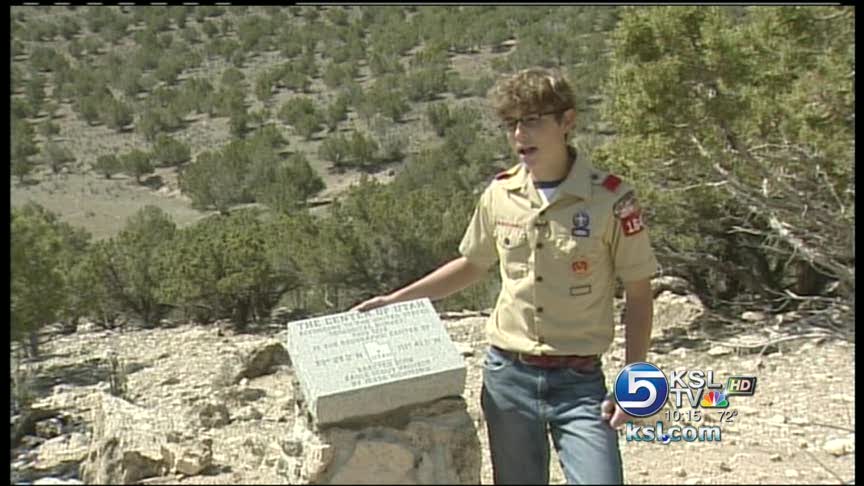 Scout attempts to pinpoint center of Utah
