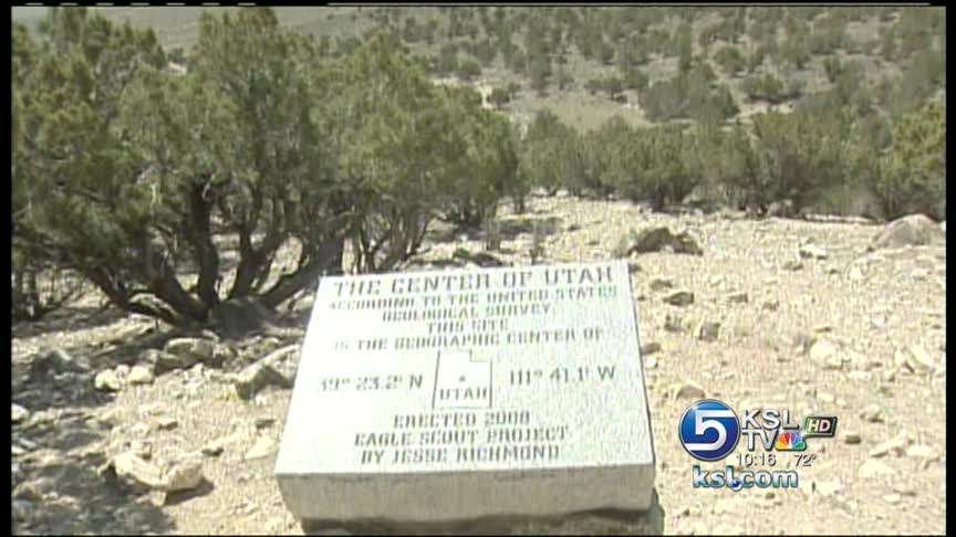 Scout attempts to pinpoint center of Utah