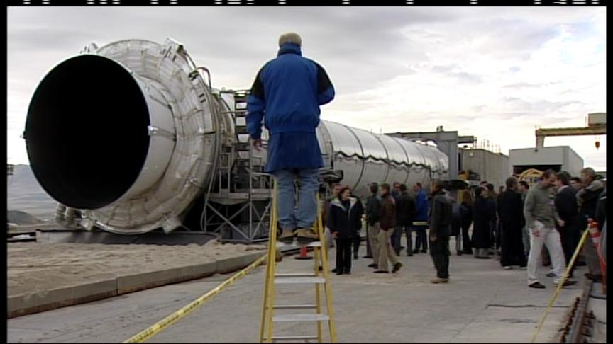 ATK Performs Rare Night Test of Shuttle Booster