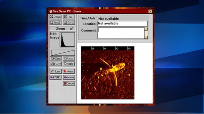 example of a sonar image