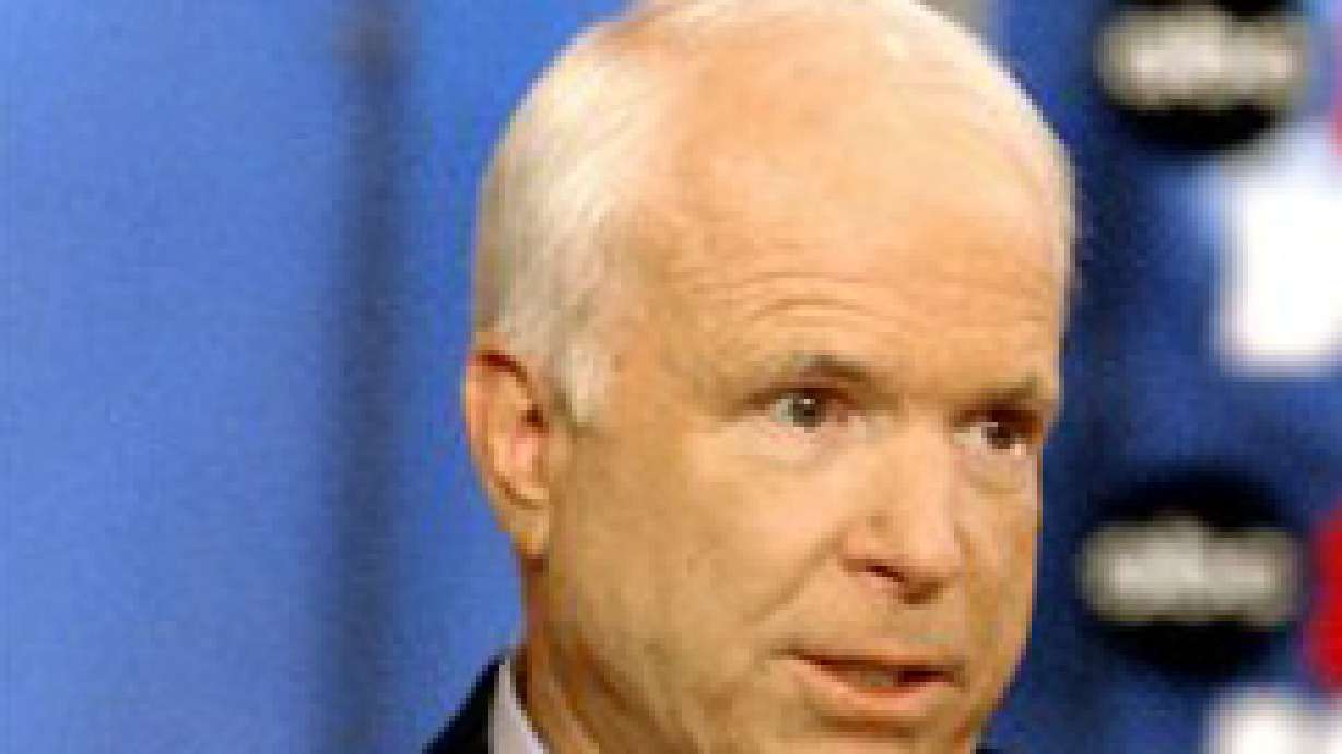 Senator McCain to Visit Utah Tomorrow