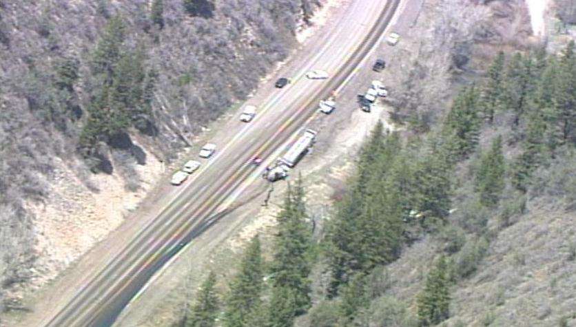 Road partially re-opens after tanker spill