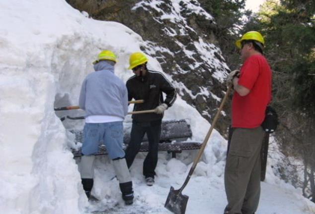 Cave ready to open after 1,100 hours of shoveling snow