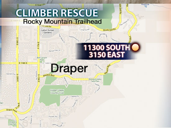 Climber breaks leg