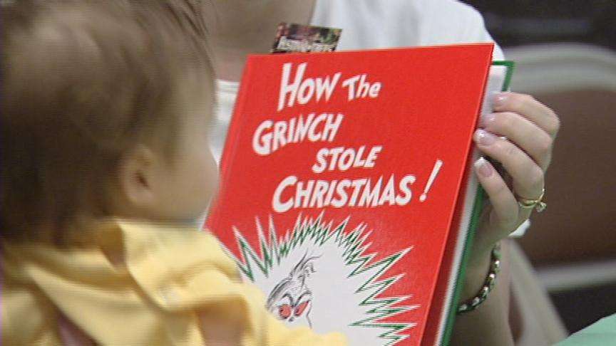 Grinch Visits Primary Children's Medical Center