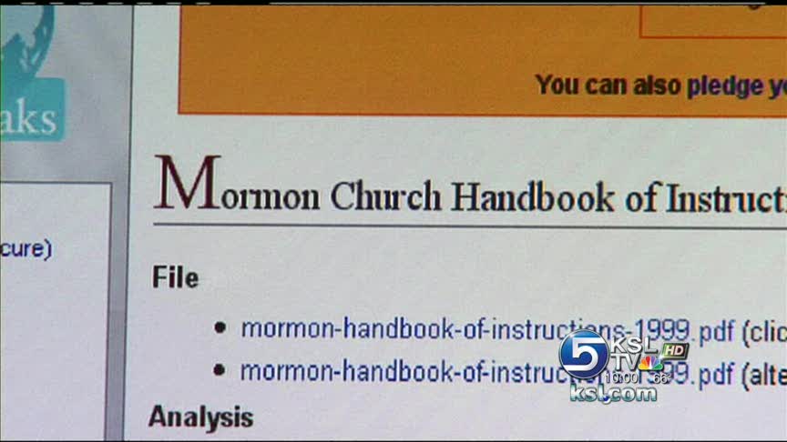 LDS Church handbook put online without permission