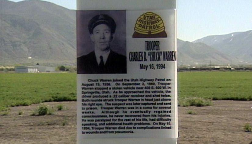 Highway patrol trooper honored in Springville