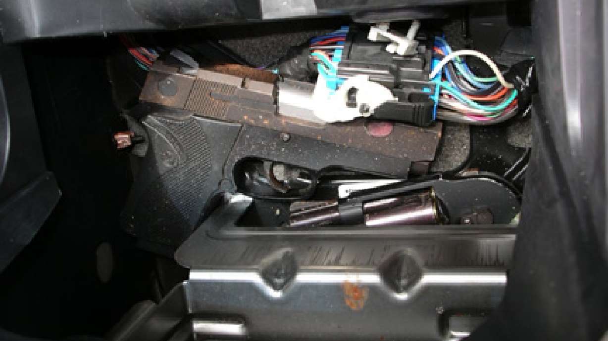 Family checks SUV after finding guns inside