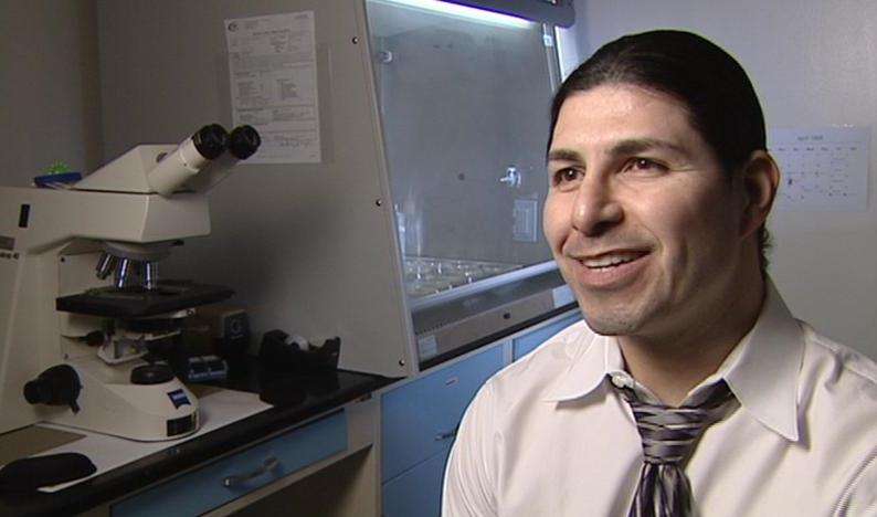 microbiologist Adrian Gallardo