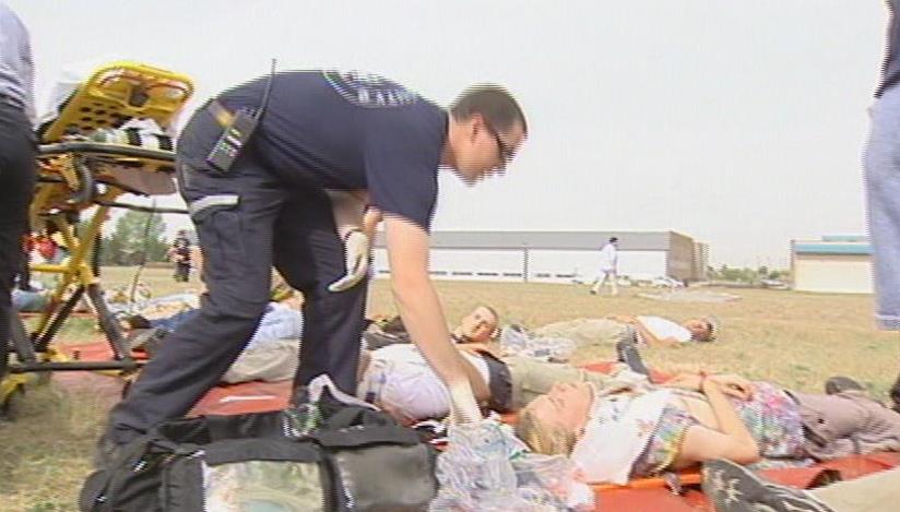 Emergency crews hold mock plane crash in Ogden