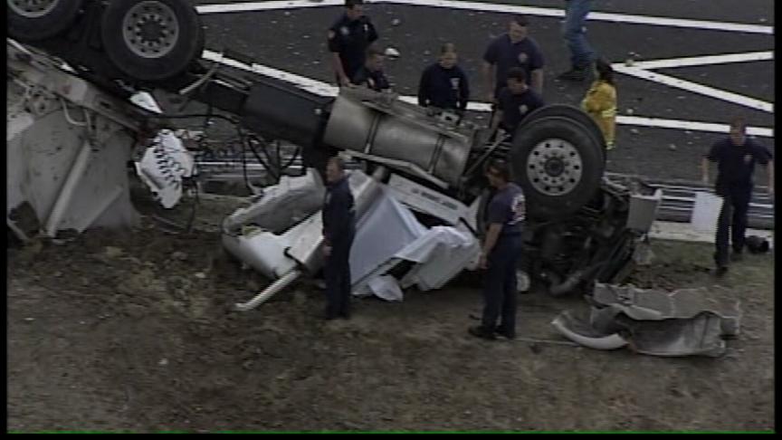 Dump Truck Crashes, Driver Dies