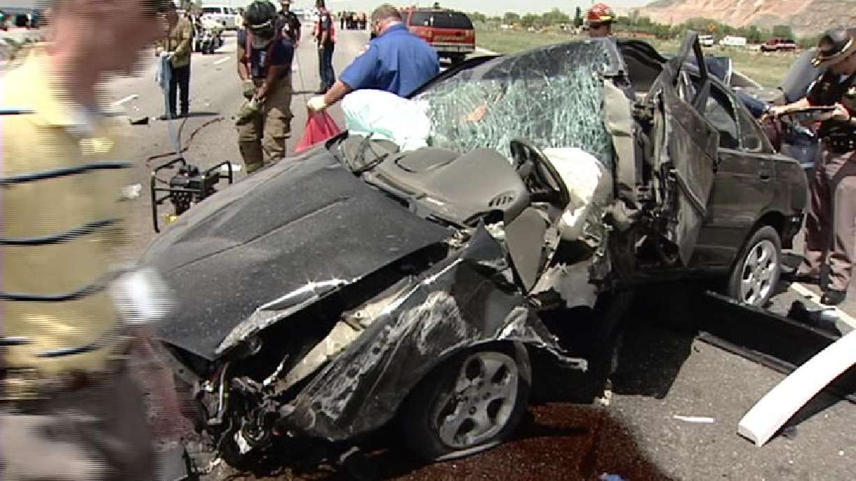 Drowsy Driver Causes Accident Shutting Down I-15