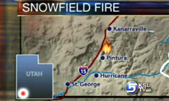 Controlled Burn Out of Control in S. Utah