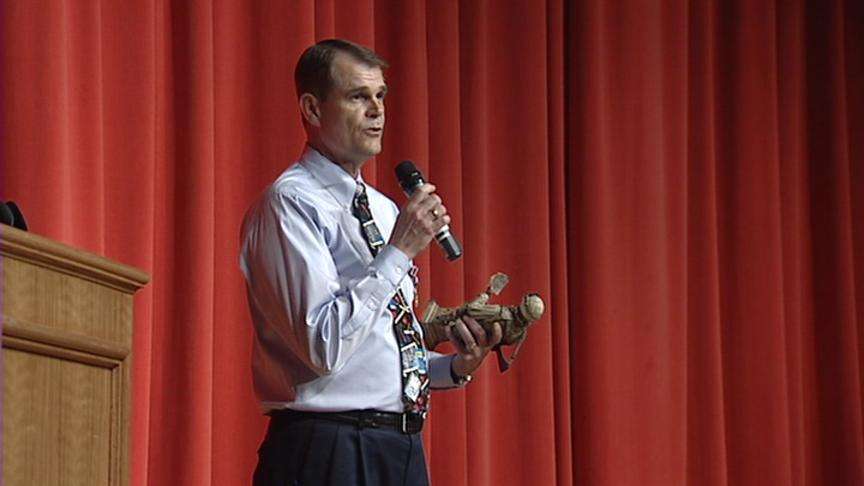 School principal congratulated on military promotion