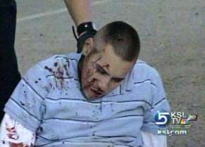 Passengers in car shoot and stab each other