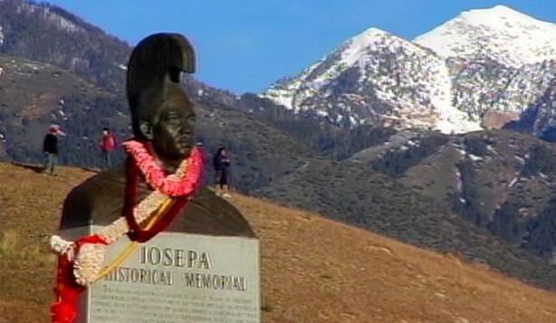 The monument and memorial marking the ghost town of Iosepa, the original settlement of Polynesian and Pacific Island peoples in Utah beginning in 1889, in May 2008.