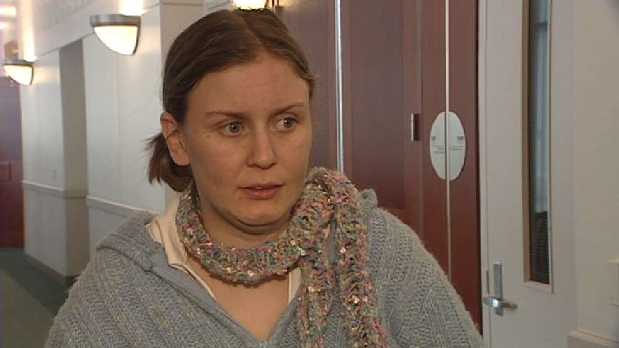 Cadie Gregerson in Court Today on Domestic Violence Charges