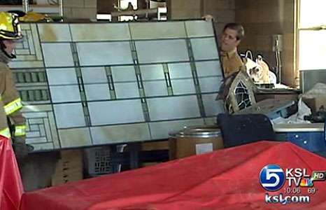 Crews put out fire at art studio