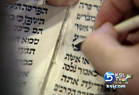 Rabbi visits Ogden to restore sacred Jewish text