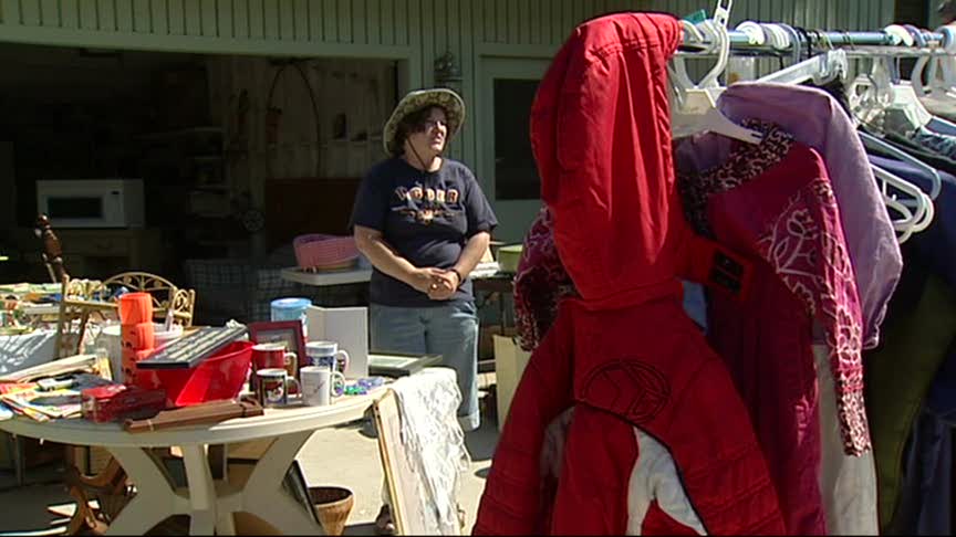 Yard sale raises money for burglary victims