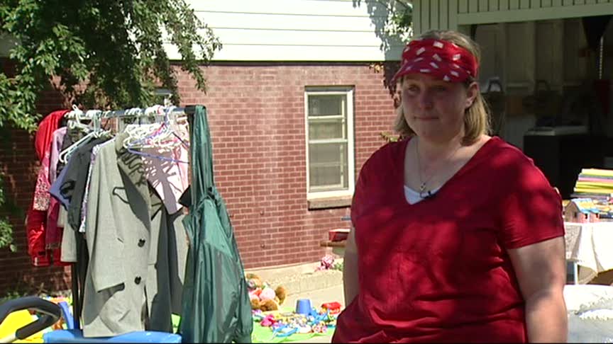 Yard sale raises money for burglary victims