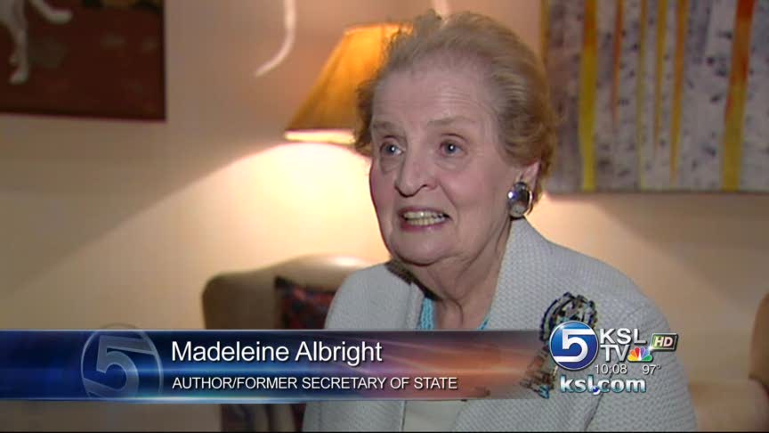 Albright visits Utah, offers advice in new book