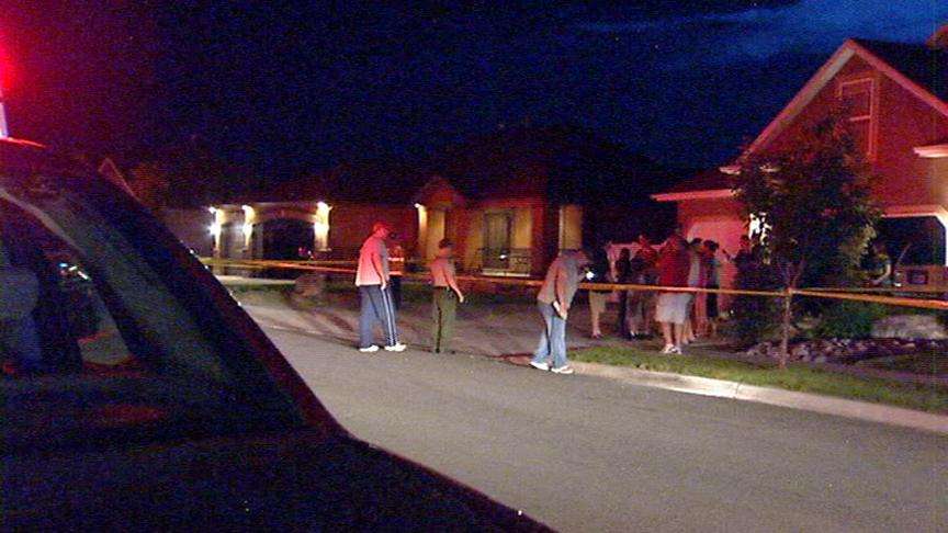 Motorcyclists crash into family party