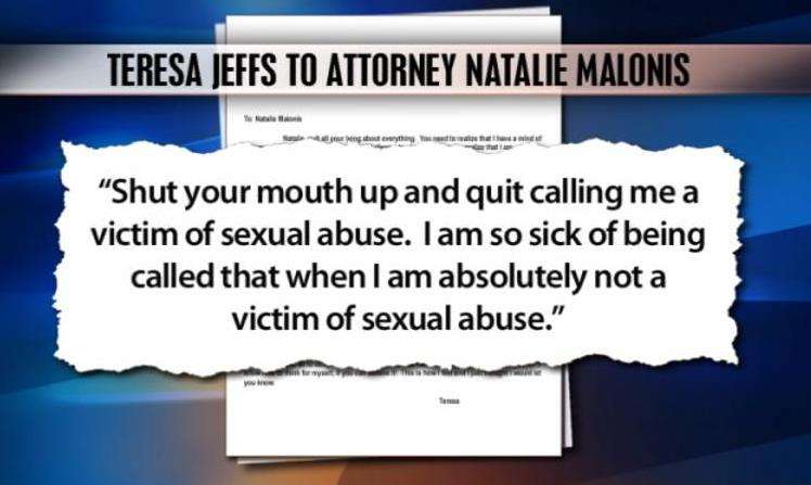 Jeffs' daughter demands a new attorney