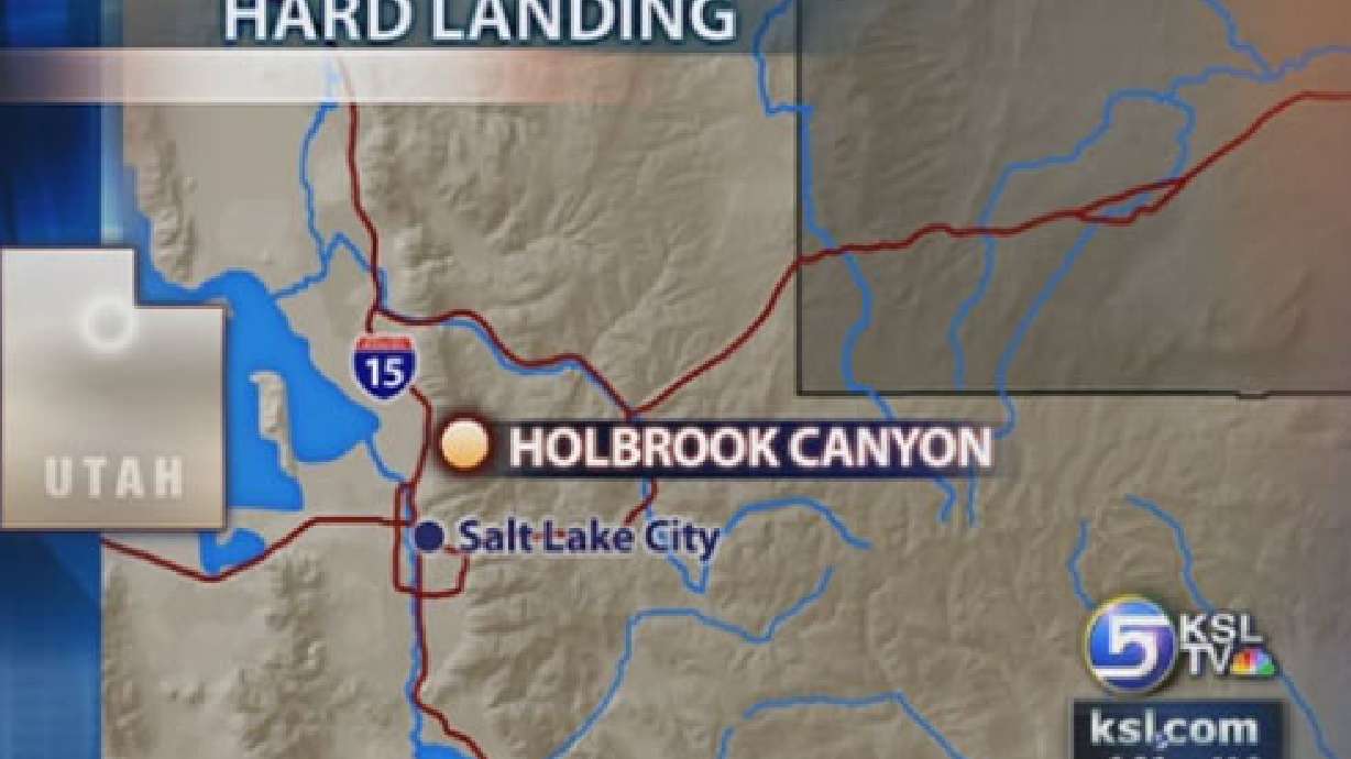 Chopper Makes Hard Landing in Canyon Near Bountiful