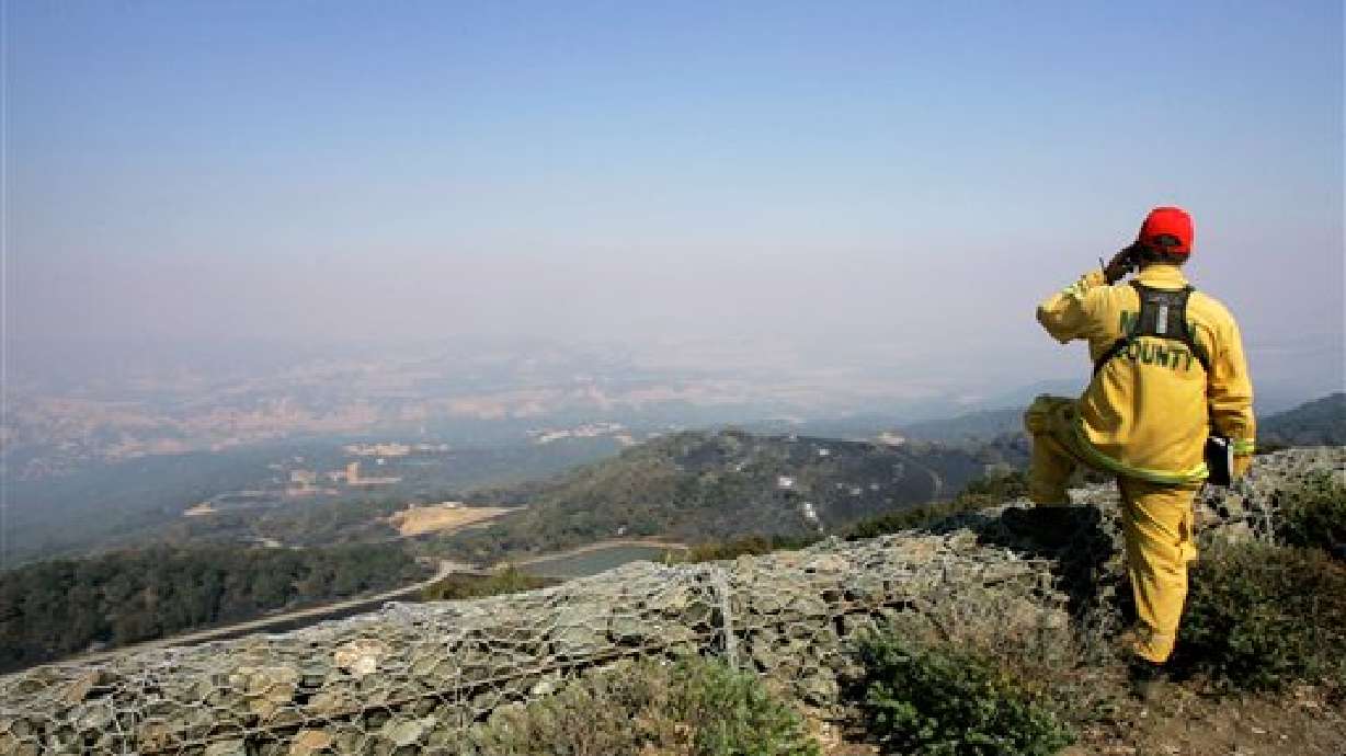 California wildfire haze settles over southern Utah