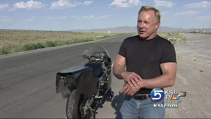 Utah motorcyclist tries for new speed record