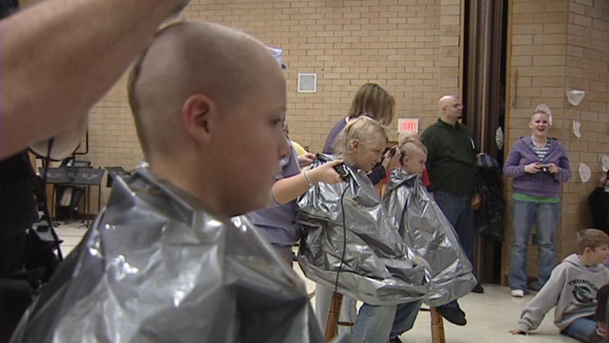 Funds Raised and Heads Shaved at Syracuse Elementary 