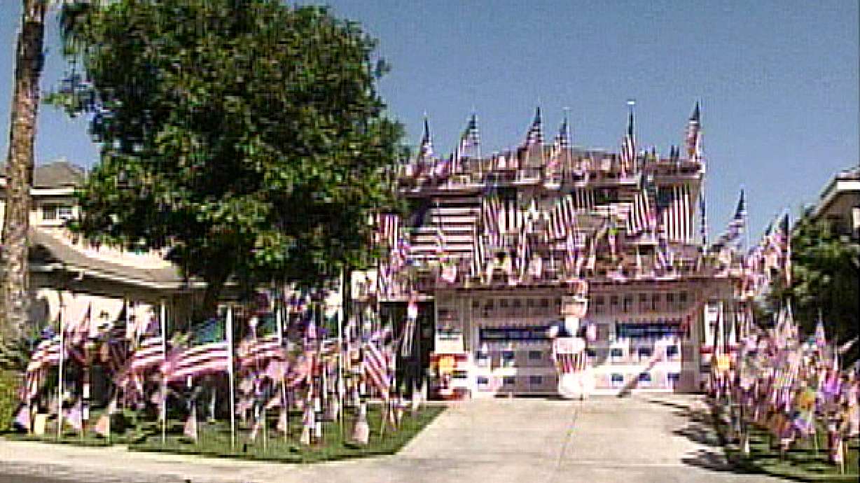 Red, White & Blue - California man shows his true color