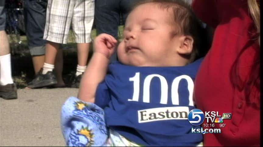 100 great-grandchildren adorn float in Moroni parade