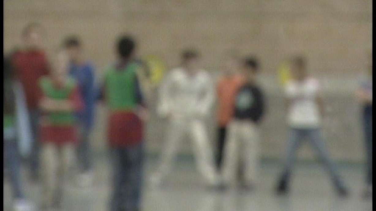 Children Dealing with the Aftermath of Yesterday's Raid