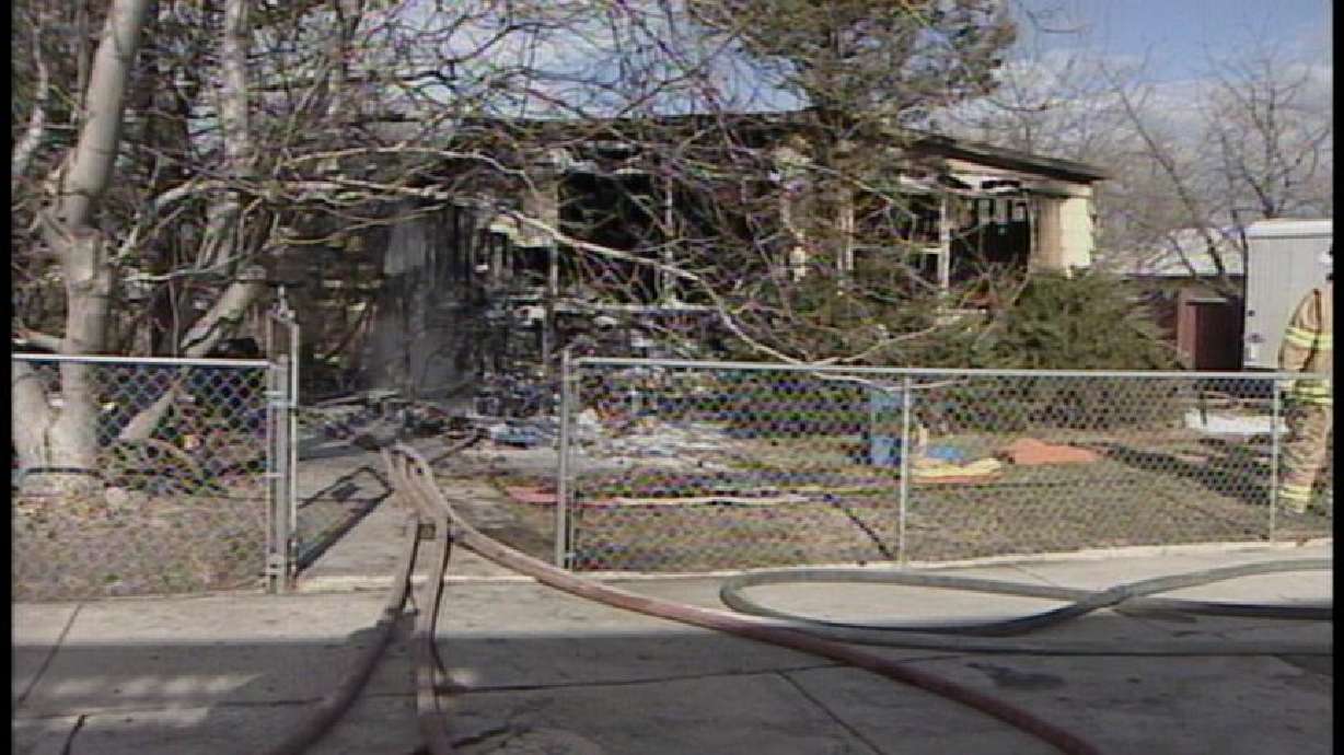 Trailer Home Catches Fire in West Jordan