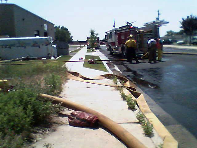 Crews dowse fire in Layton