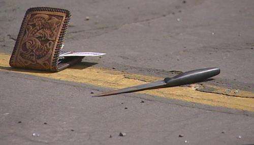 Suspected bank robber stabs himself following police chase