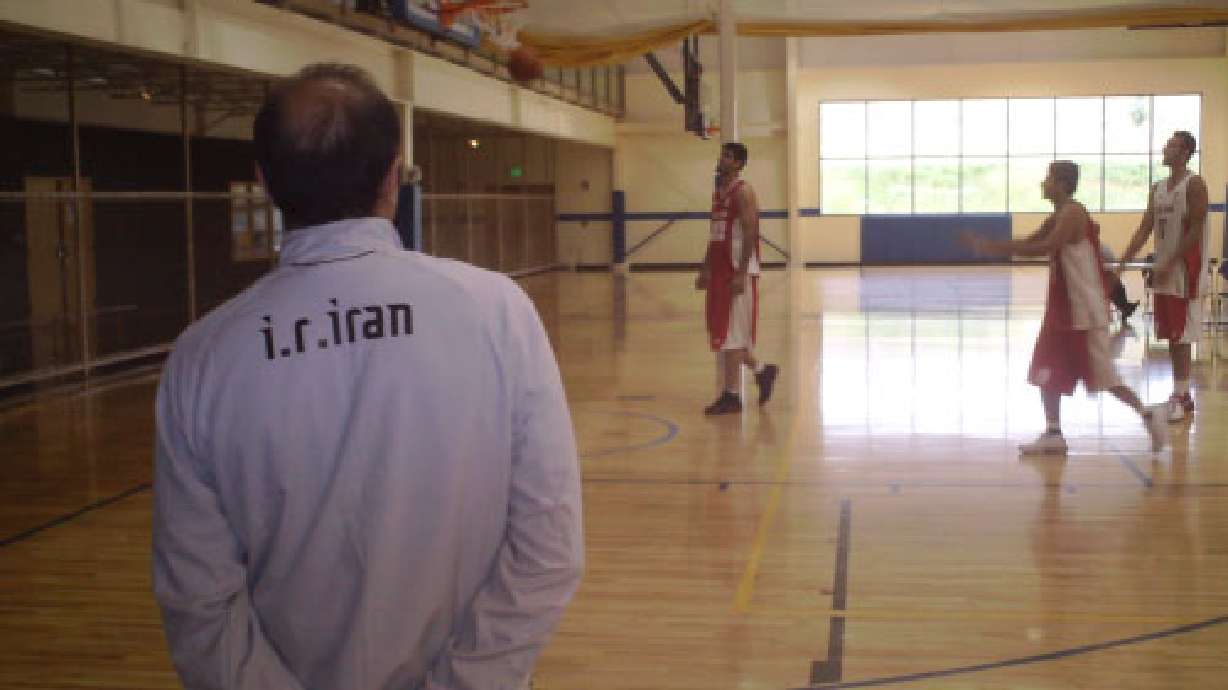 Iranian basketball team competing in Rocky Mountain Revue