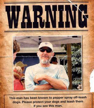 Posters warn dog owners of pepper-spraying Park City man