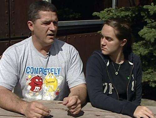 Robert Vin Zant and his daughter