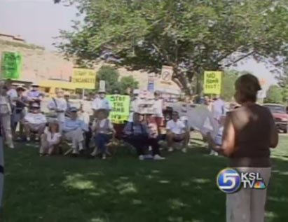 Bomb Test Protesters Gather in St. George