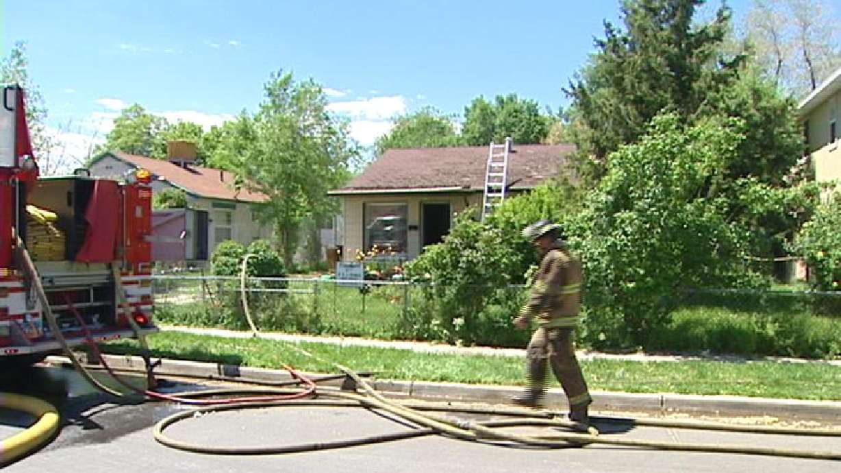 Fire Burns Through Attic of Home