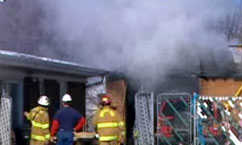 Garage Fire Forces Family From Home