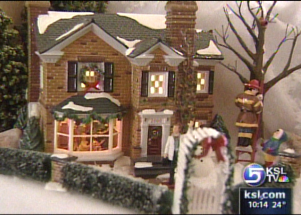 Man Creates Christmas Village in His Home