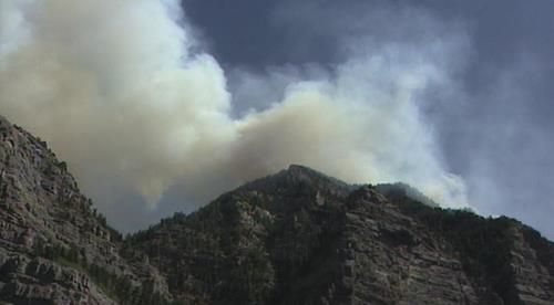 Bridal Veil Falls fire