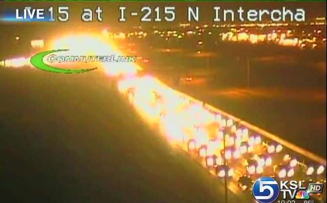 Commuters frustrated with traffic mess semi accident caused